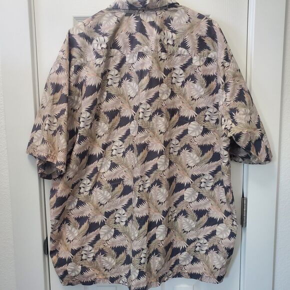 Cooke Street Green Gray Aloha Hawaiian Shirt Men 2XL XXL - Picture 4 of 5